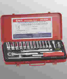 20PC 1/4" Dr. Deep Hand Socket Set