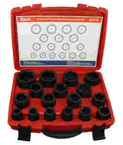 17 Pc. 3/4"Dr. Metric Impact Socket Set