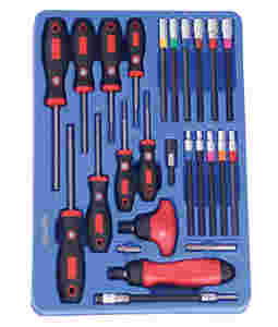 25PC Hex Screwdriver and Ratcheting Screwdriver Se...