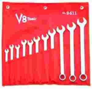 11pc Long Pattern SAE Wrench Set