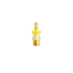 3/8 Inch NPT Push On & Lock On Brass Full Swivel Male Hose End 3