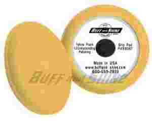 9"x1.5" Yellow Polishing Foam Grip Pad