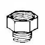 Adapter (3/8 Nps M, 1/4 Nps F)