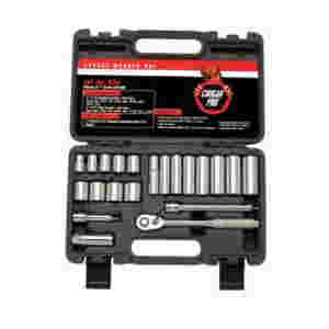 3/8 Inch Drive 12 Pt Std & Deep Cougar Socket Set ...