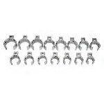 15 pc 1/2" Drive 12-Point SAE Flare Nut Crowfoot W...
