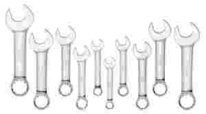 10PC METRIC STUBBY WRENCH