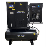 EMAX 5HP 1PH Industrial Rotary Screw Compressor-12...