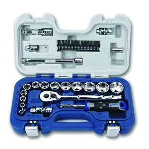 34 pc Basic Tool Set, 6-Point Rugged Case System, ...