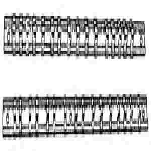 Socket Rail Set, 17 In, w/ Sixteen each 1/4 In, 3/8 In & 1/2 In