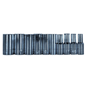 1/4 In Dr Semi-Long 6 Pt SAE Socket Set - 10 Pc