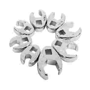 3/8 In Dr SAE Crowfoot Flare Nut Set - 8-Pc