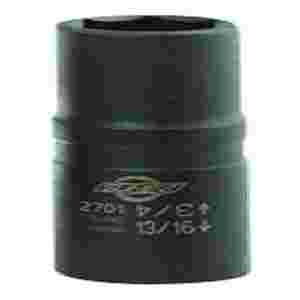 1/2 In Dr Impact Flip Socket, Deep, 19mm x 21mm