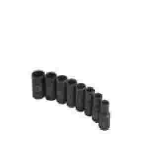 3/8 In Dr 6-Pt Std Metric Impact Socket Set - 8-Pc