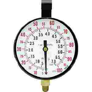 Replacement Gauge for TU-443 100 PSI 3 1/2 Inch...