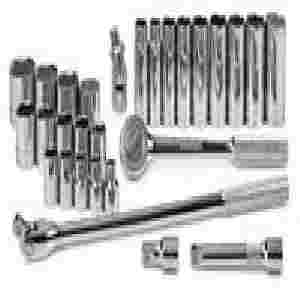 SK 4128-6 1/2 In Drive 6 Pt Fractional Socket Set ...