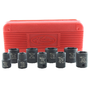 Metric Impact Socket Set - 3/8 In Dr 6 Pt - 10 Pie...