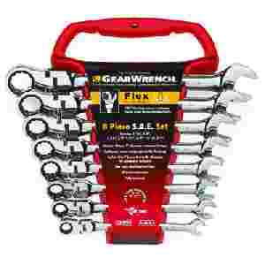 SAE Flex Head Combo GearWrench Set - 8-Pc w/ Wrenc...