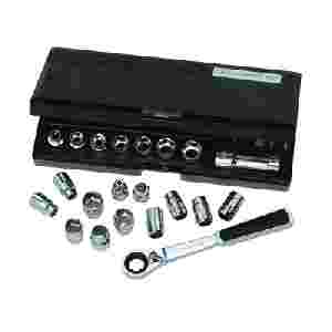 GearRatchet Combination SAE & Metric Socket Set - ...