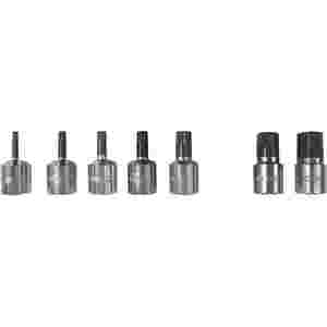 3/8 In Dr Metric Triple Square Bit Socket Set - 8-...