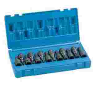3/8 In Dr Metric / SAE Hex Impact Driver Set - 12-Pc