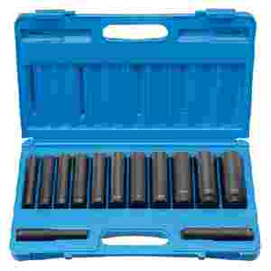 1/2 In Dr Extra Deep SAE Imapact Socket Set - 13-Pc