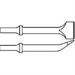 Angle Chisel 1-3/8" Width 7" Length