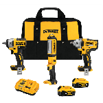 DEWALT 20v MAX 3 TOOL IMPACT WRENCH AND LIGHT KIT...