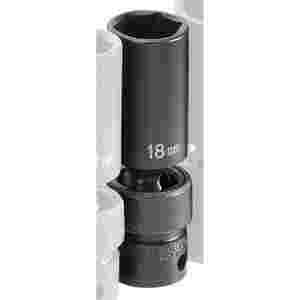 3/8 Inch Deep Universal Impact Swivel Socket 18mm