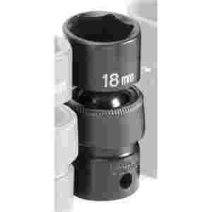 3/8 Inch Standard Swivel Universal Impact Socket 18mm