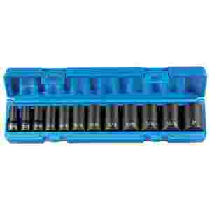 3/8" Drive 12-Point Semi-Deep Length Fractional Set