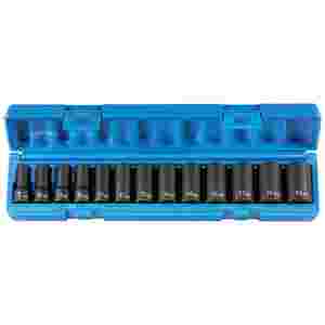 3/8" Drive 13-Point Semi-Deep Length Metric Set