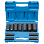 1/2 In Dr 8-Pt Deep Fractional Impact Socket Set -...