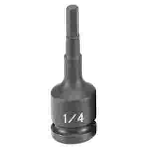 Grey Pneumatic 1/2 In Dr Impact Hex Driver - 1/4 In