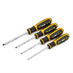 4 Piece Square Dual Material Screwdriver Set