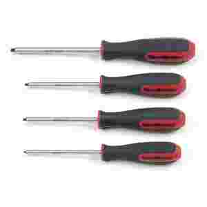 4 Pc. Square Dual Material ScrewDriver Set