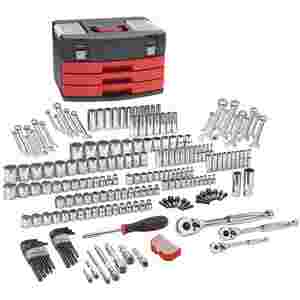 225 Pc. SAE/Metric 6 & 12 Pt. Mechanics Tool Set...