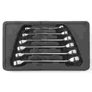 Long Pattern Fractional SAE Flare Nut Wrench Set - 6-Pc