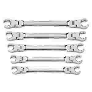 Flex Flare Nut Wrench Set - SAE 5-Pc