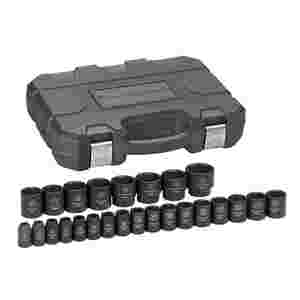 25 Pc. Impact METRIC Standard Socket Set 1/2\" DRI...