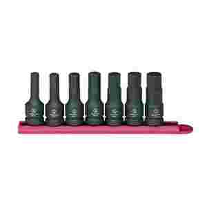 1/2 In Dr Impact SAE Hex Socket Set - 7-Pc