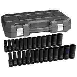 27 Pc. 1/2" Dr. 6 Point SAE/Metric Deep Impact Soc...