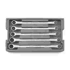 GearBox Metric Add On Double Box Ratcheting Wrench Set 5-Pc Com