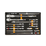 16 Piece 1/2" 90-Tooth Ratchet & Drive Tool Set& F...