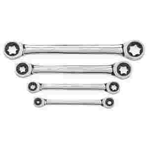 E-Torx Double Box Ratcheting Wrench Set TORX 4 Pc