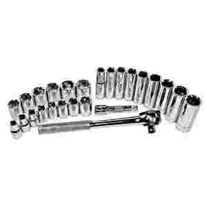 Metric Socket Set - 3/8 In Drive - 26 Piece