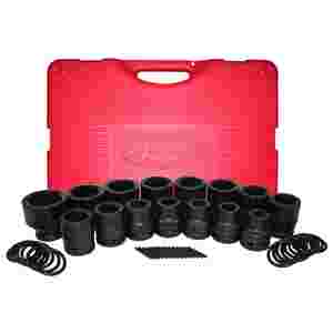 15-piece 3/4" Drive Short Metric Impact Socket Set...