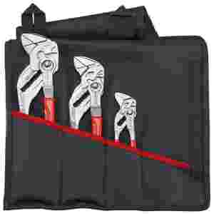 3 Pc Pliers Wrench Set in Tool Roll