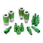 ColorConnex Type B 1/4" Body Coupler & Plug Kit Green 14 Pc