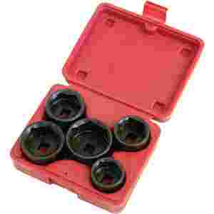 3/8 In Dr End Cap Oil/Fuel Filter Socket Set - 5-P...