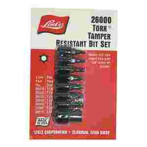 1/4 In Drive Torx Tamperproof Bit Set - 8 Pc - T-10 to T-40